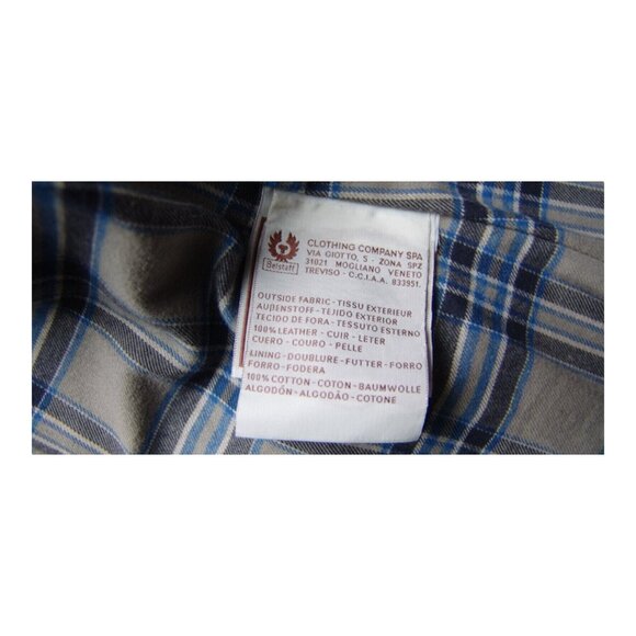 Belstaff Leather Farley Jacket Blouson Racing Size 42 Made in Italy - Picture 12 of 12